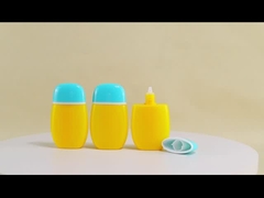 50 ml lege zonnebrandcrème fles Ellipse lotion Plastic fles Mat met aangepast logo