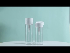 PET cosmetische fles 100 ml 120 ml 400 ml make-up remover fles met ronde platte bovenkant