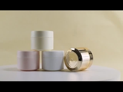 Ronde PP-plastic potten 50g op maat gemaakte cosmetische containers met schroeftop