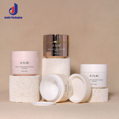 Ronde PP-plastic potten 50g op maat gemaakte cosmetische containers met schroeftop