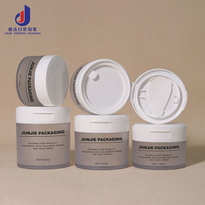 Leeg oogmasker Fles met klem Eco-vriendelijk 120ml 150g 250g Ronde klemschel toner Cotton Pad Container Cosmetische plastic pot