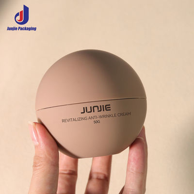 Op maat gemaakte lege plastic 50 ml Luxe huidverzorging Dubbele wand AS pot Body Butter Ball Ronde Cosmetische crème pot Verpakkingspotten